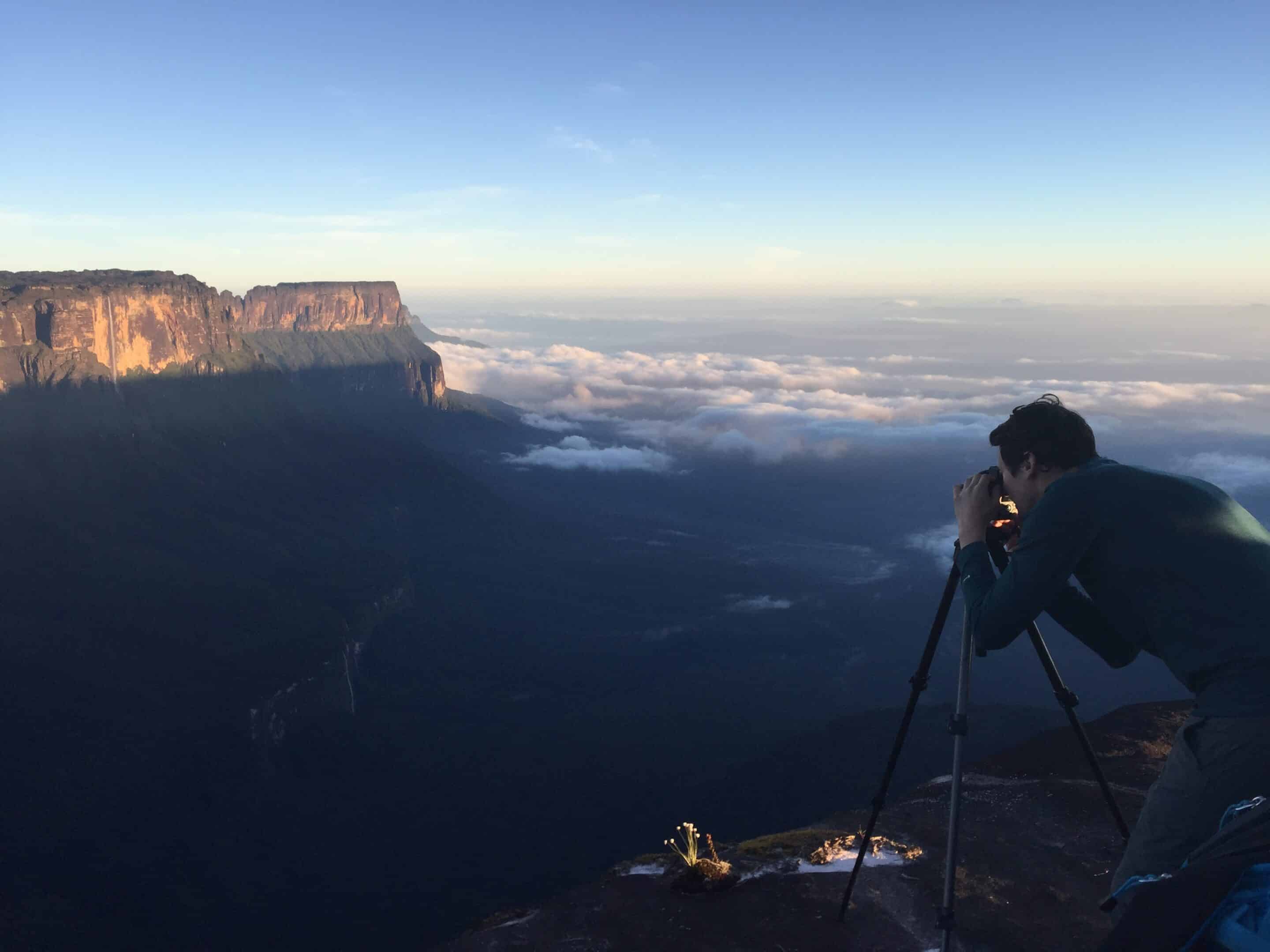 tripé na fotografia de paisagem